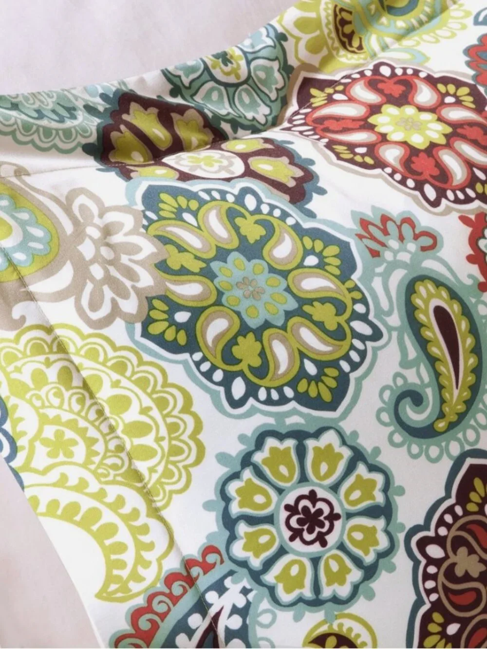 Mi Zone Duvet 3 pc Set Multi Color Floral & Medallions Print Twin Blue Red Green